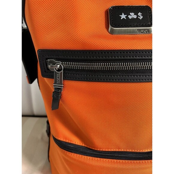 Tumi Alpha Bravo Essential Backpack Orange Travel Essential Business Work - Picture 3 of 16